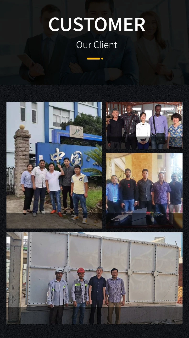 Manufacture Directly Selling Rectangular FRP GRP Fiber Glass Water Tank Malaysia Philippines India Irrigation Water Tank