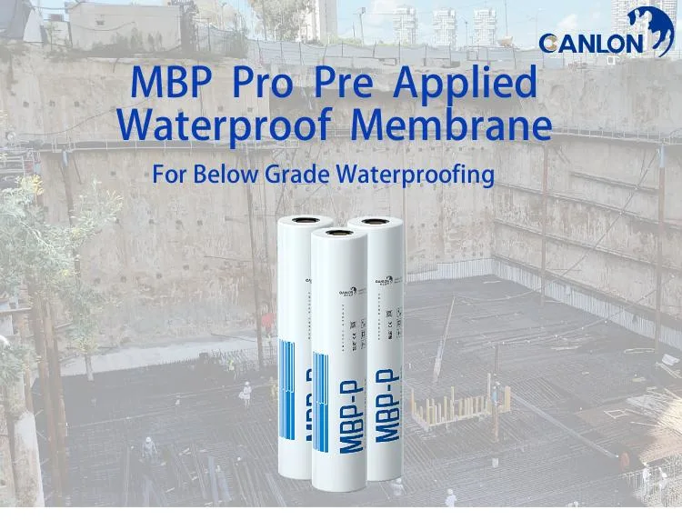 China Waterproof Manufacturer HDPE Pre Applied Waterproof Membrane ASTM Standard