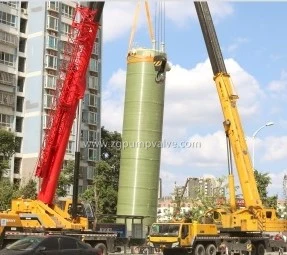 Estación de bombeo empaquetada prefabricada integrada Lps de fibra de vidrio