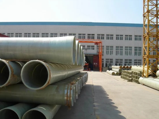Tubo resistente a la corrosión enterrado de fábrica de China de tubo de fibra de vidrio FRP GRP Gre