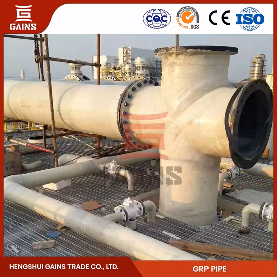 Obtiene proveedores de tuberías de fibra de vidrio de 32 mm Tubería de material GRP China Accesorios de tubería FRP para productos químicos