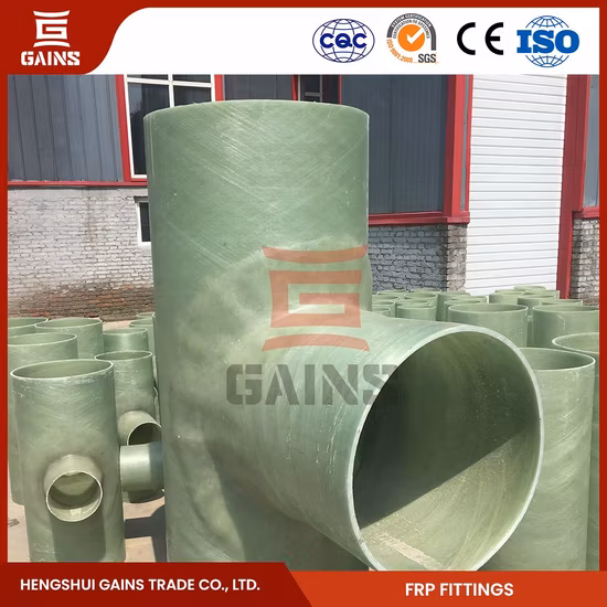 Obtiene fabricantes de camisetas con conector de FRP Accesorios de tubería de FRP Camiseta de GRP/FRP de China